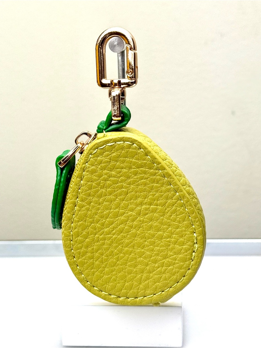 Pear Fruit Coin Pouch Keychain Micro Mini Bag Charm - Picture 6 of 10